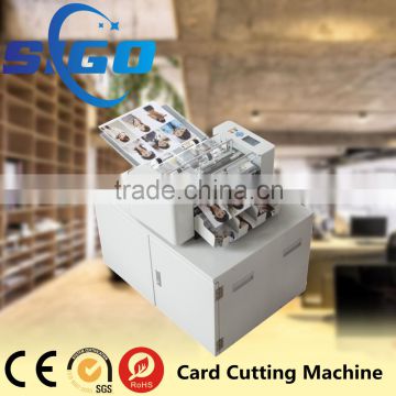 SG-003-I pvc plastic card die cutting machine business card printing and cutting machine