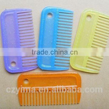 Plastic glitter horse mane comb/horse product
