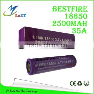 LeZT ICR 18650 2800mAh 3.7V Li-ion Rechargeable Battery