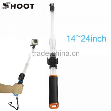 Waterproof Clear Floating Extension Pole Monopod Stick For GoPro HD Hero 2 3 3+ 4 sjcam xiaoyi