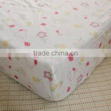 wholesale 100% cotton Jersey fitted sheet for baby