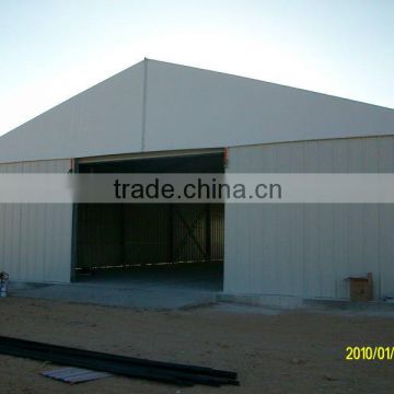 40m warehouse tent with rolling door