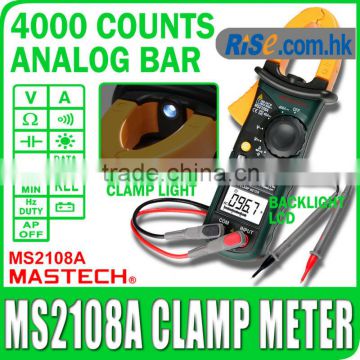 AC/DC Voltmeter Resistance Ohm 4000 count MS2108A Mastech Multimeter Clamp Meter