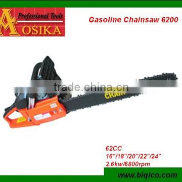 105cc gasoline power chainsaw with easy starter CE HS code 84678100 4.8kw