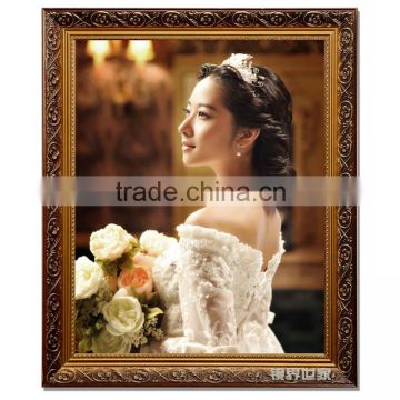 european style wooden wedding photo frame