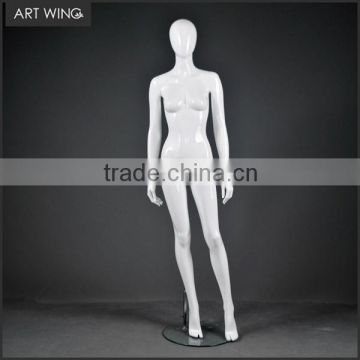 full body black color clothing display female model figures