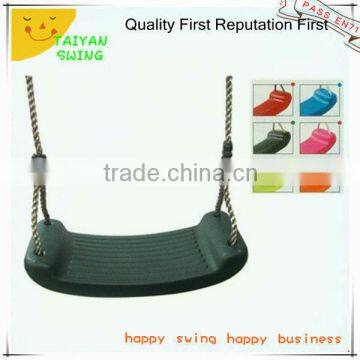 Dark Green Garden Plastic Swing Seat With Ropes