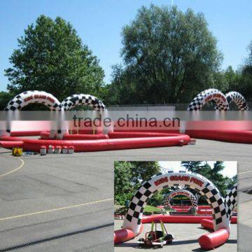 inflatable air tumble track inflatable zorb tracing track