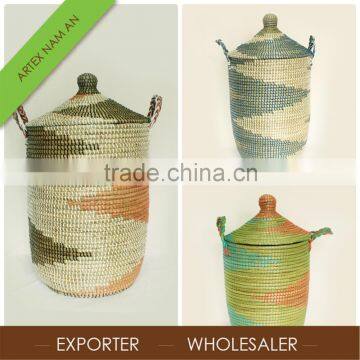 Hot Selling Seagrass Laundry Hamper / Seagrass Hamper / laundry basket in Vietnam