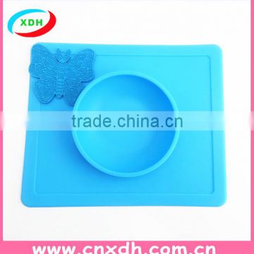 Custom One-piece Silicone Placemat Bowl