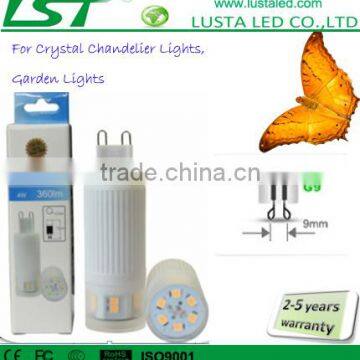 12PCS 2835 SMD, 1W/1.5W/2W/3W/4W G9/E14 Bulb, Peanuts Shape Ceramic Small LED Light Bulb, LED G9 Lamp 4W