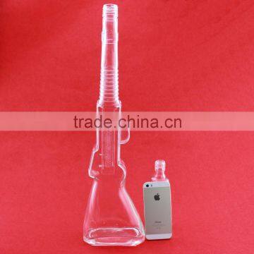 China factory cheap good quality gun shape bottles screw shape bottles triangle shape bottles 500ml