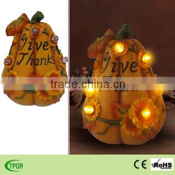 Polyresin pumpkin flower led string light Harvest festival decorations led garden light flower led light