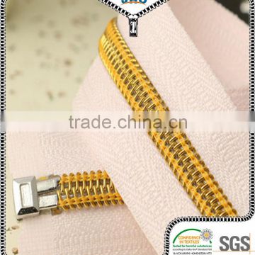 No.7 nylon zipper open-end with auto-lock normal slider
