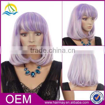 High light purple 200 density glueless beyonce lace wig