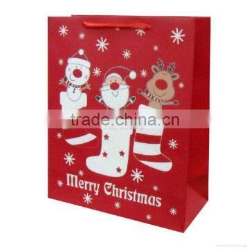 Christmas design printing plastic bag manufacturer