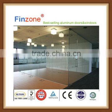 High quality new products soundproof frameless sliding glass doors
