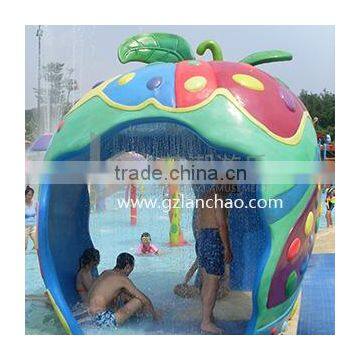 Apple house of water play for water park equipment