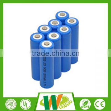 High quality 3.7V 600mah 14500 battery, cylinder lithium battery,rechargeable battery
