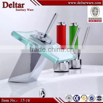 luxury top hotel led taps, glass decorated led tap, CE/UPC/WATERMARK faucet mixer