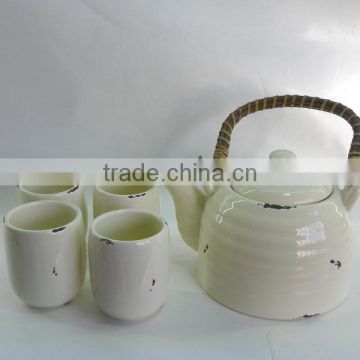 handpainted ceramic tea set