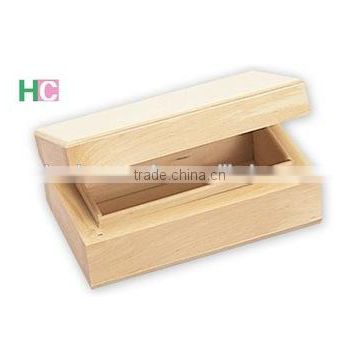 New design unfinished wood boxes with lids with high quality