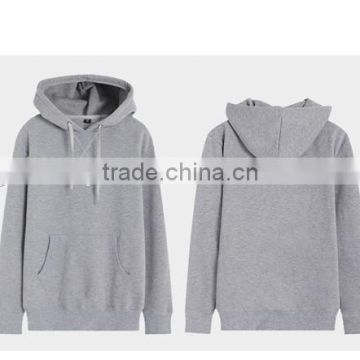 2016 OEM/ODM inside brushed fleece cropped top hoody manufacturer grey drawstring hoodie with hood oversized XXXXL hoodies