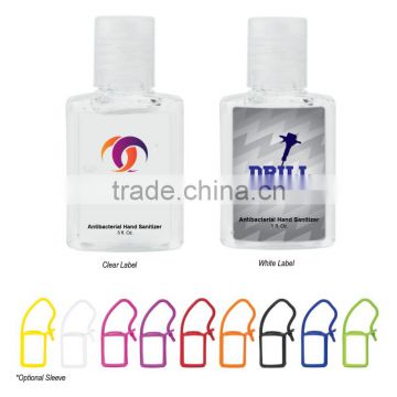 0.5 oz Hand Sanitizer - meets FDA requirements and comes with your full color logo (less than minimum is available)