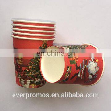 Hot Sell High Quality Paper Cups/Happy Father Christmas New Style Party cups High Quality