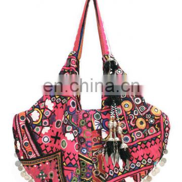 Vintage Shoulder Beach Handbag Embroidered Banjara Bag Ethnic India Gypsy Purse