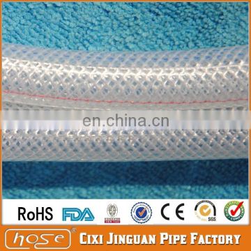 New Arrival DOP-Free Three Layer Milk REACH Approved FDA Food Grade 12mm 1/2" Transparent Braided PVC Vinyl Tube Water Hose Pipe