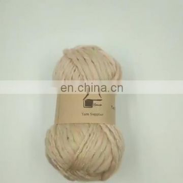 Best quality 1.4NM/1 wool and acrylic  colored spun yarn slub yarn big belly sweater carpet hand knitting yarn