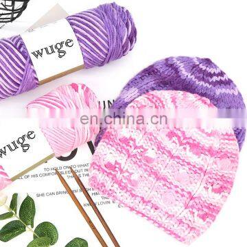 Hot sell blend degrate color cotton yarn with low price