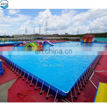 large  inflatable swimming metal  pool with high quality