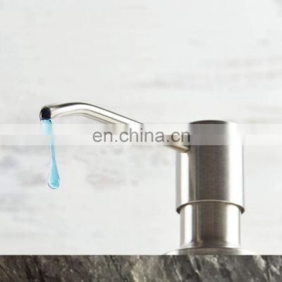 Brushed Nickel 304 stainless steel kitchen sink soap dispenser