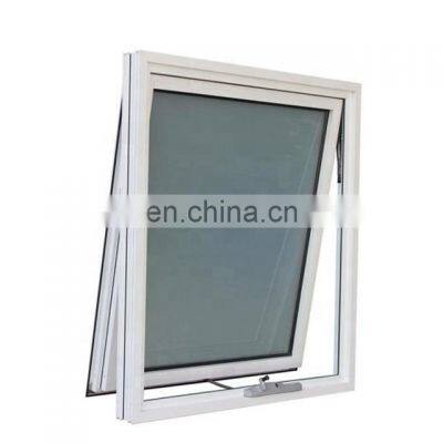 High quality aluminum double glazed top hung window factory prices