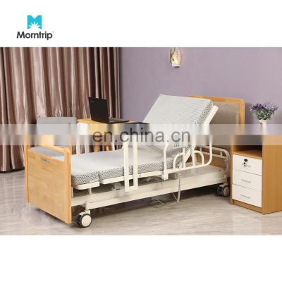 With Cardiac Chair Position Rubber Wood Dinning Table For Eating And Reading For Senior Nursing Home Nursing Rotating Bed