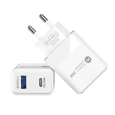2022 PD20W QC3.0 20W USB C Charger PD Charger Fast Travel Wall Chargers For Cell Phone