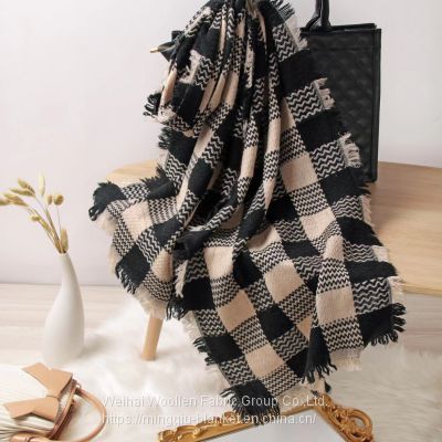 high quality super soft Colorful Winter fashionable Women wool Scarf