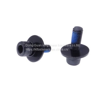 Factory Direct Sales Black Hex socket Head Nylon Patch 3 Parts Sems screw