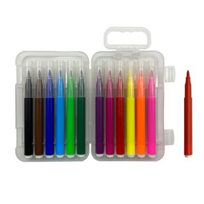 factory low MOQ cheap felt tip brush pens twin-tip watercolor brush marker pen 0.4mm fineliner pen