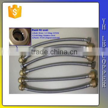 Stainless steel flexible Hose, push to connect 3/4",2 inch flexible hose                        
                                                                                Supplier's Choice