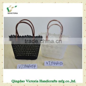 Lace Beach Bags with Satin Lining