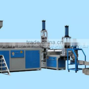 Greece hot sale HDPE/LDPE bottle double stage waste plastic recycle granulating line