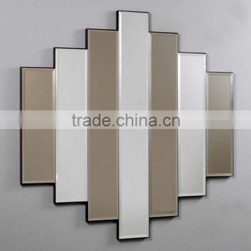 Spell mirror / grey and white stripe
