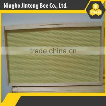 Assembled high quality beekeeping pine wooden frame with plastic foundation for beehive
