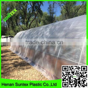 5 years user time tree layer plastic greenhouse,UV treated transparent covering plastic film