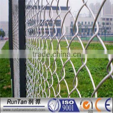 ASTM A392 hot dipped galvanized and pvc coated diamond chain link mesh fence (Since 1989)