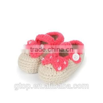 Wholesale Baby Handmade Crochet Shoes Supplier for 1-10 months old S-0005