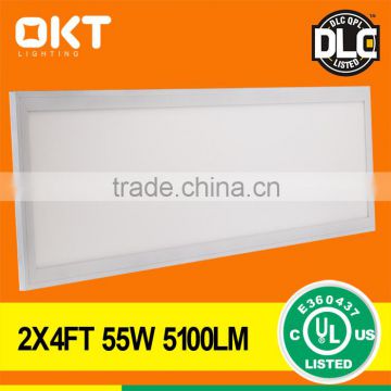 cUL UL DLC 2x4 led ceiling panel lighting 65 watt with fire rated driver box